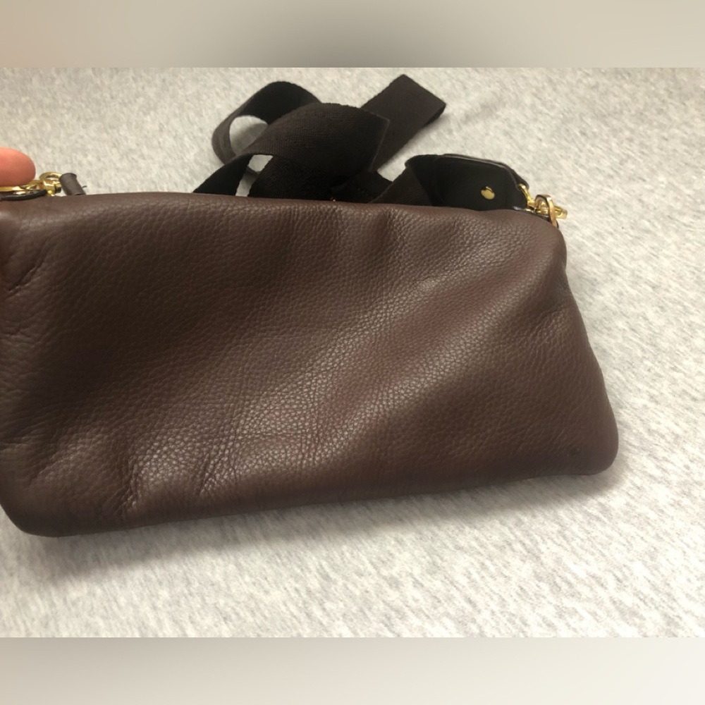 Lauren Ralph Lauren Leather Ralph Mini Crossbody Bag Brown - Picture 11 of 14